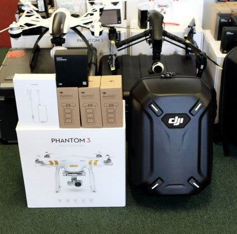 DJI Phantom 3 Professional Quadcopter Drone Bundle - Includes Free Collapsible iPhone/Android Sunshade + Free Drones   ETC Lanyard!